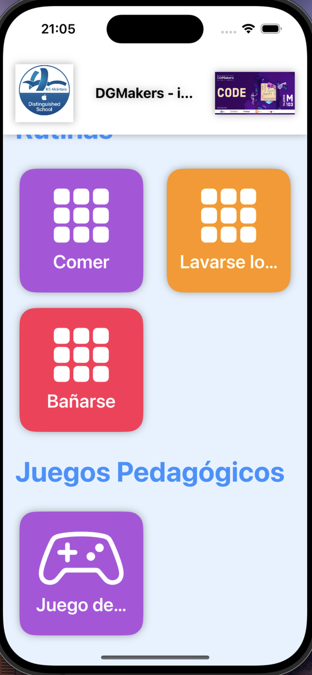 Captura de App ITEA 4