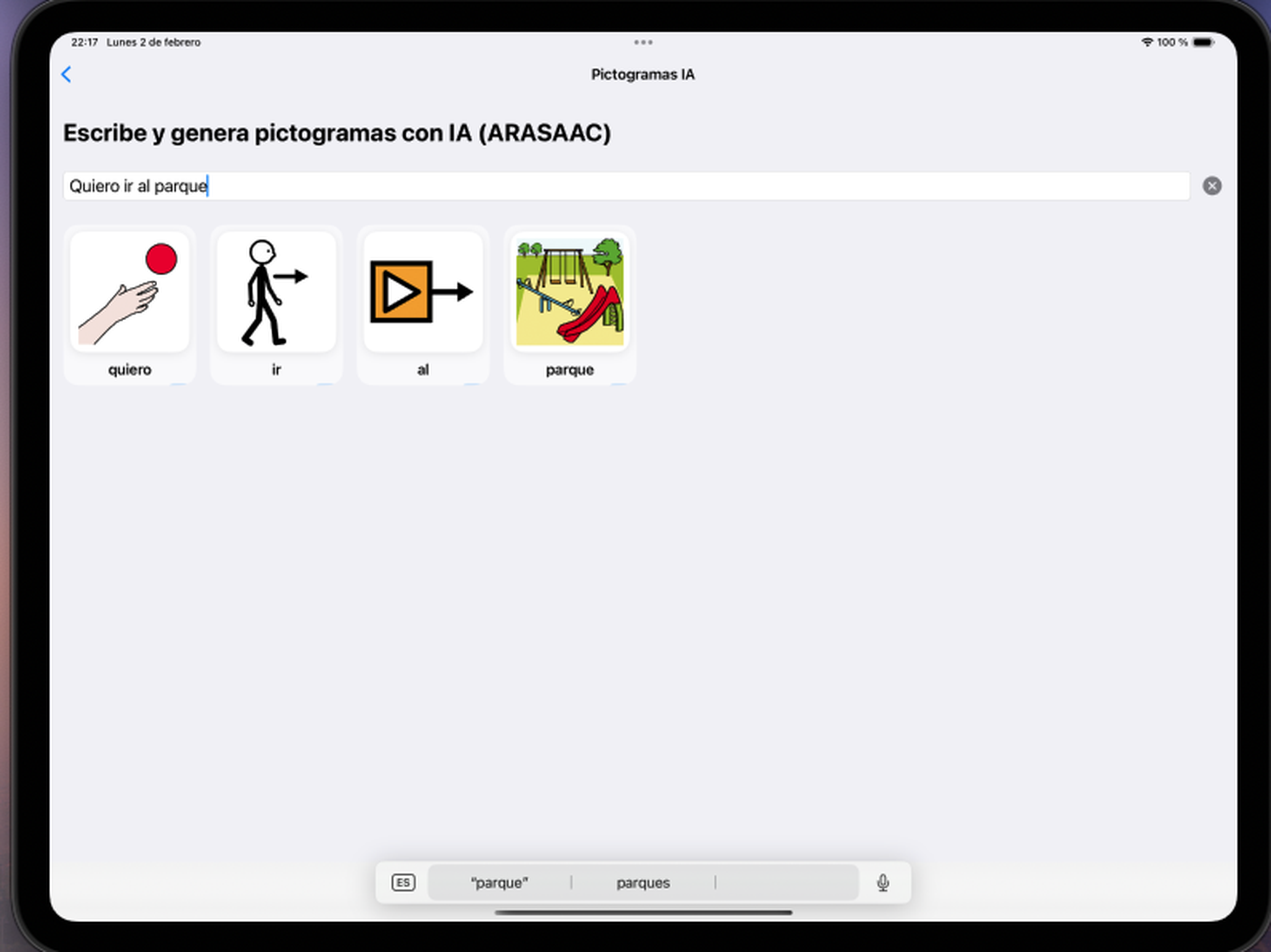 Captura de App ITEA 8
